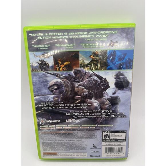 Call Of Duty Modern Warfare 2 - Xbox 360 - Cib - Tested - Picture 2 of 8